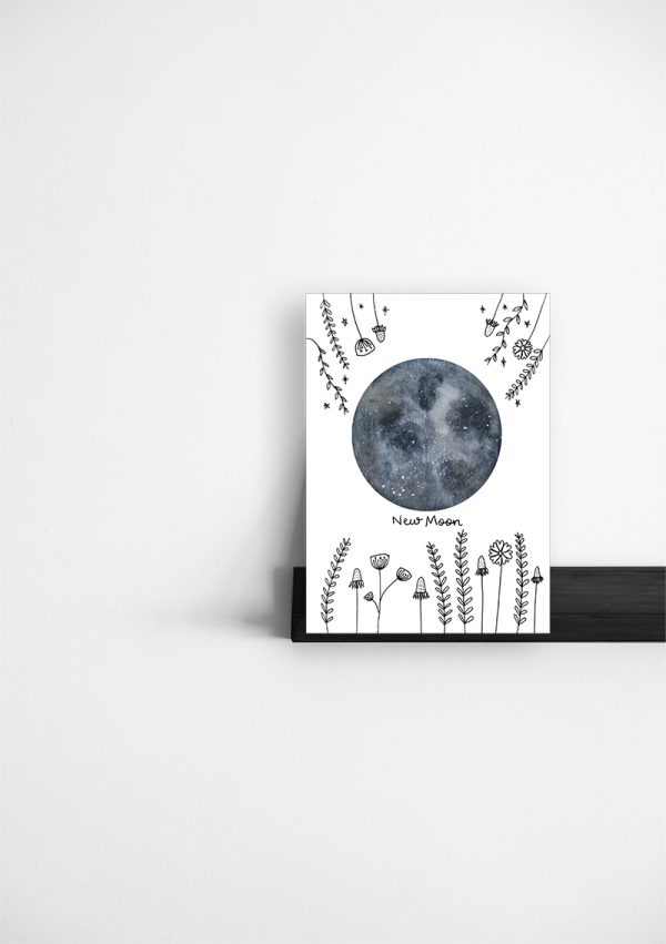 Moon phases cards