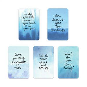 Nourishing self-care motivational inspirational positive affirmation sticker set
