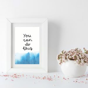 You can do this motivational inspirational positive affirmation postcard