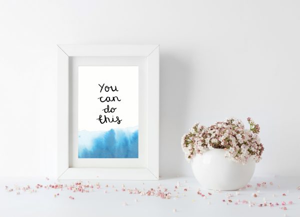 You can do this motivational inspirational positive affirmation postcard