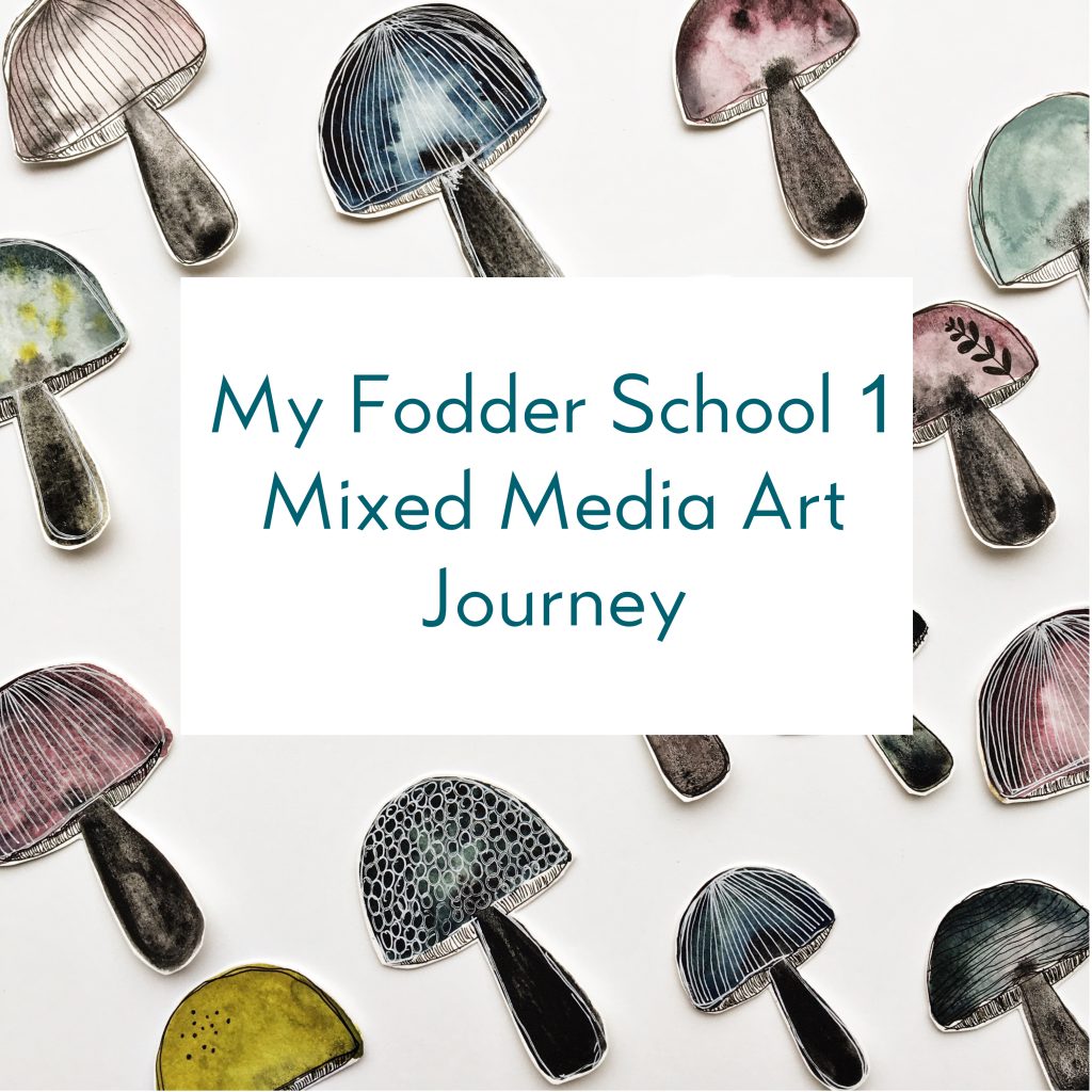 Fodder School 1 mixed media art online course